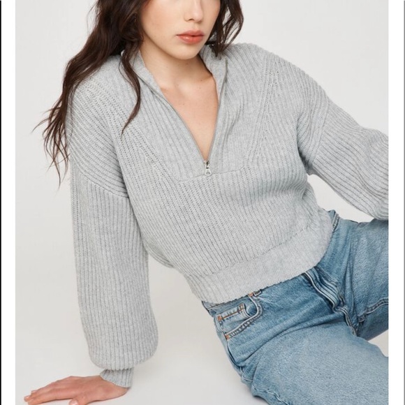 80’s Mock Neck Sweater | Garage Size M - Picture 2 of 3